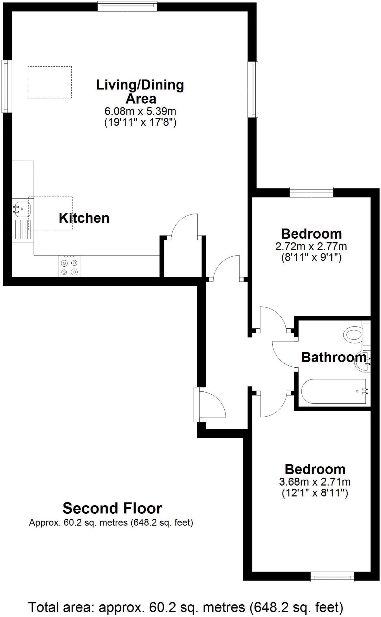 19 Cornmill Gardens, Shifnal. TF11 8BG floorplan