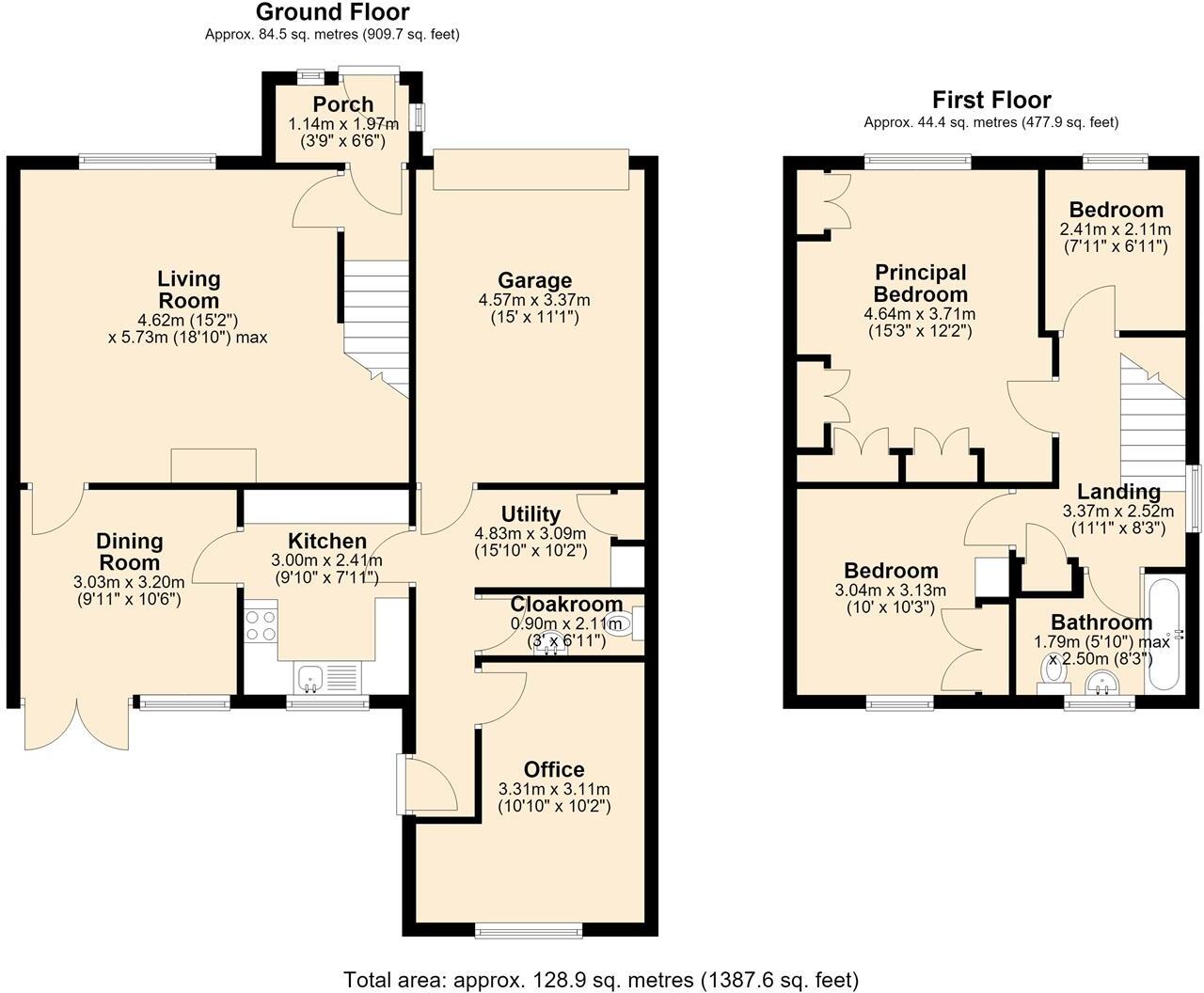 Castle Mount Crescent, Bakewell floorplan