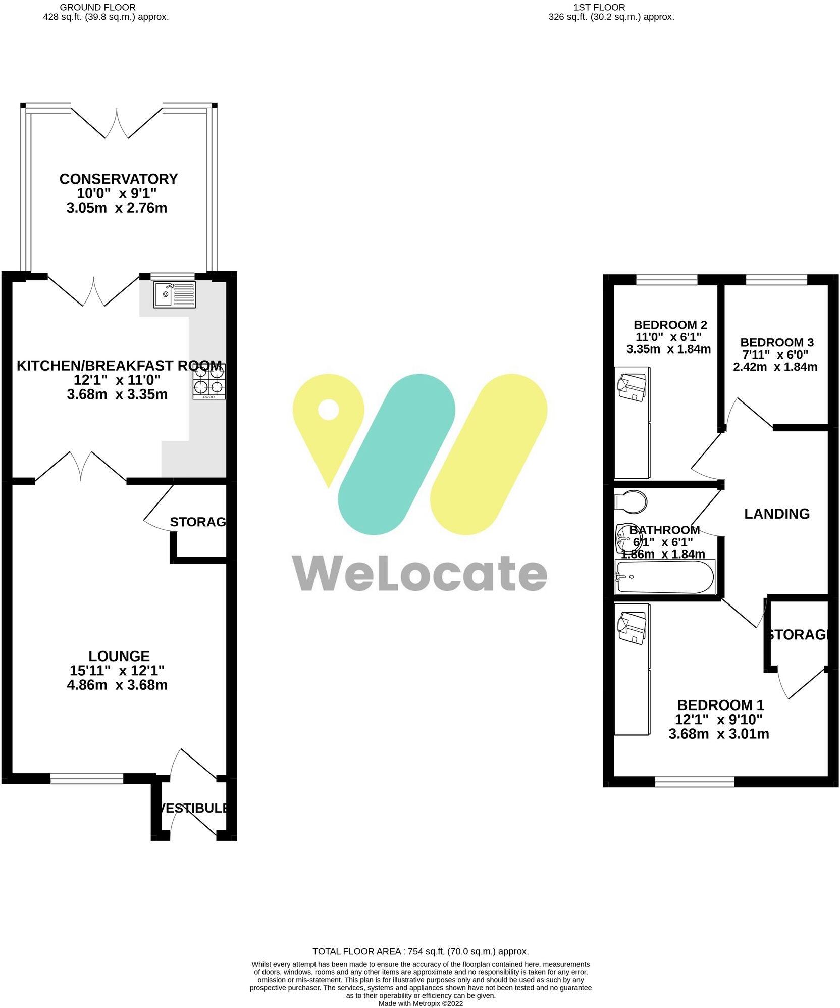 Bampton Close, Westhoughton, BL5 floorplan