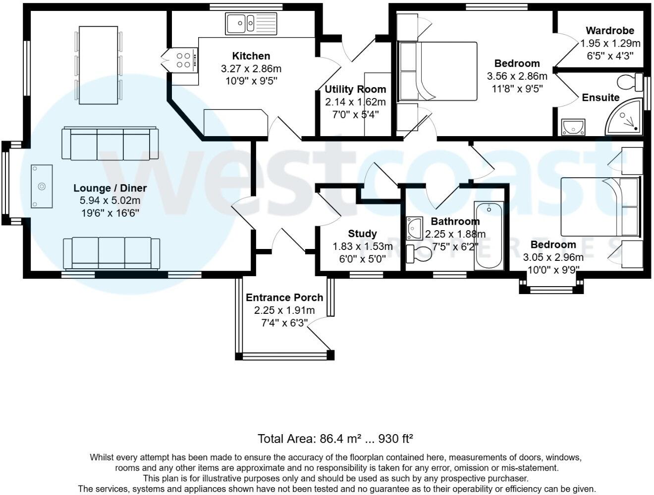 Skylark Avenue, Walton Bay, Clevedon, Somerset, BS21 floorplan