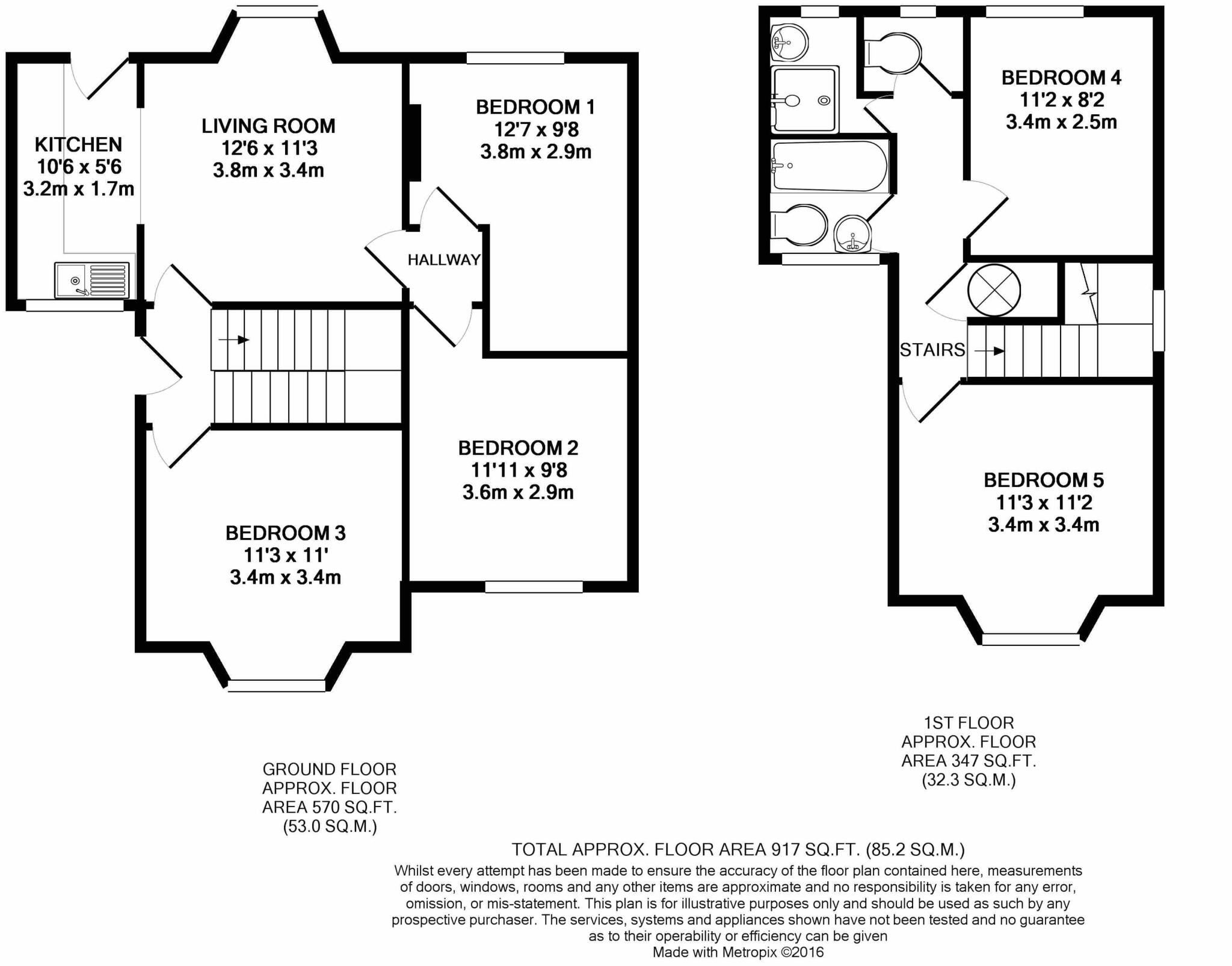 Charles Ave, Lenton Abbey, NG9 2SH floorplan