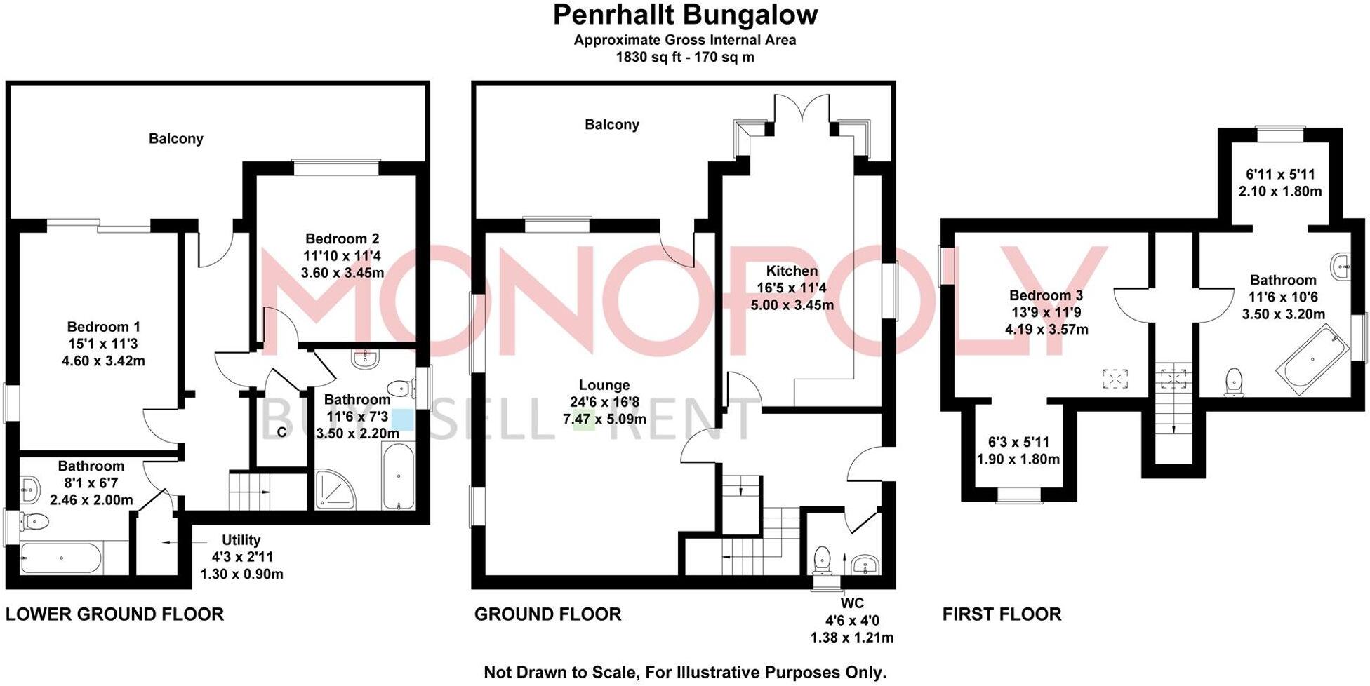 Aberamffra Road, Barmouth, LL42 floorplan