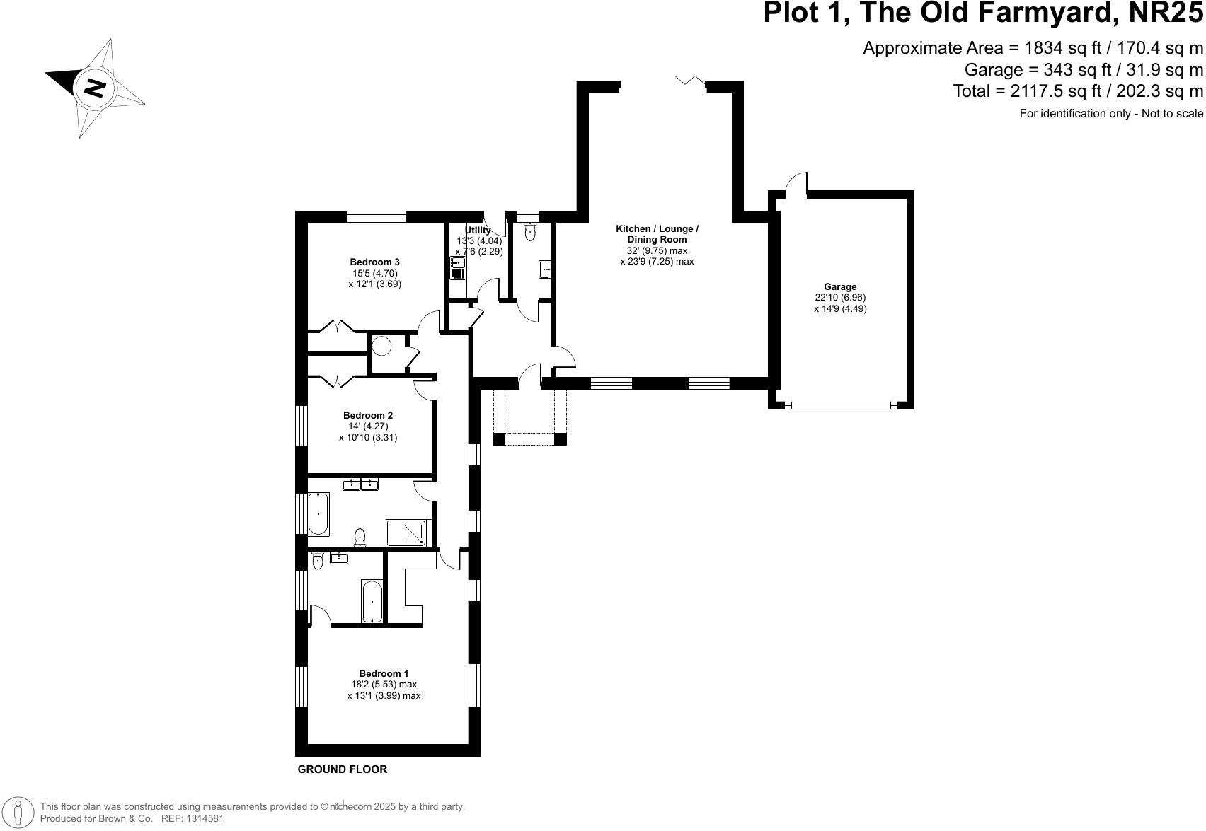 Plot 1, The Old Farmyard, Baconsthorpe, Holt, NR25 floorplan