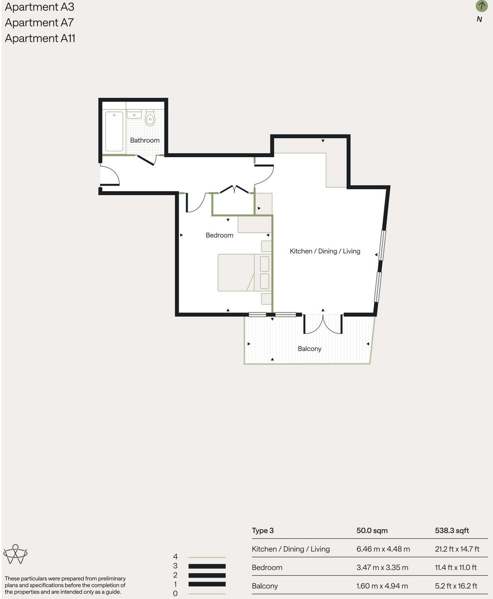 Unit 3a The Warwick, Ealing, W5 floorplan