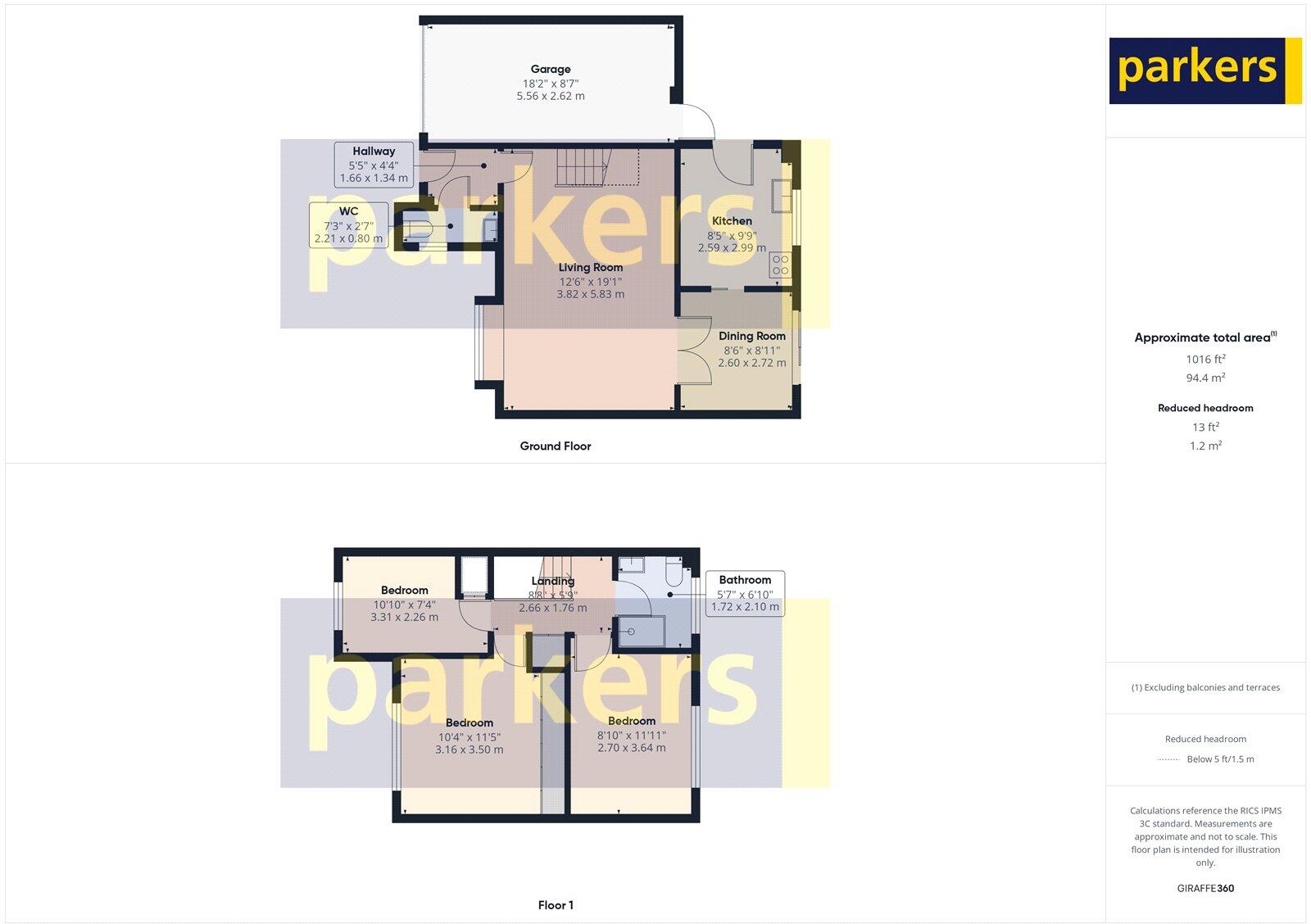 Bingley Grove, Woodley, Reading, Berkshire, RG5 floorplan