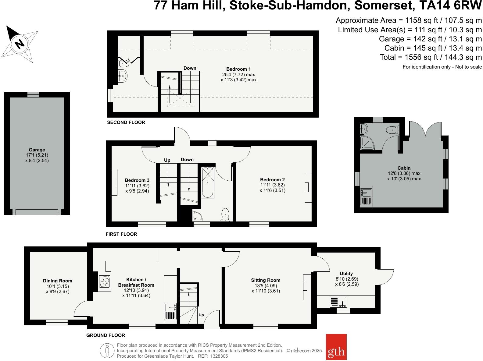 77, Ham Hill, Stoke-Sub-Hamdon, Somerset, TA14 floorplan