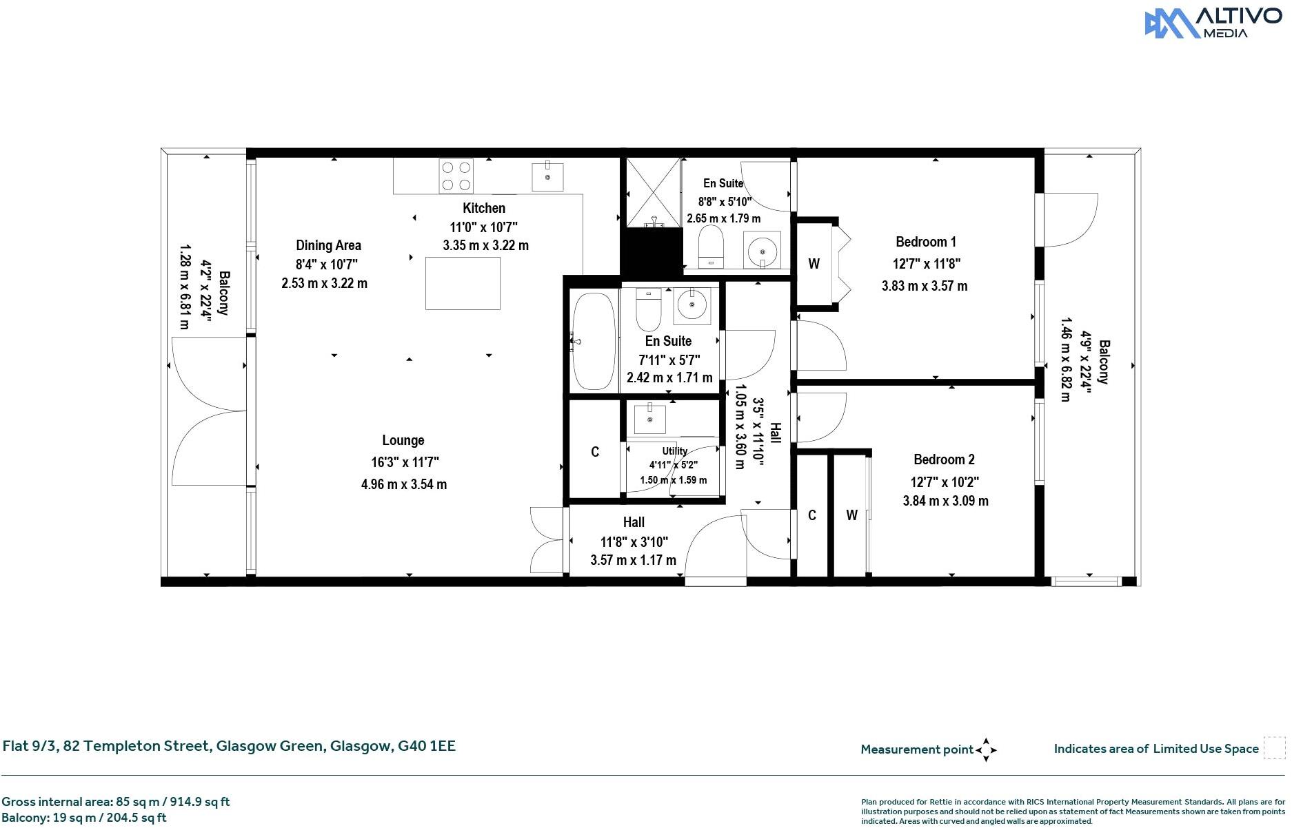 Templeton Street, Glasgow Green, Glasgow floorplan