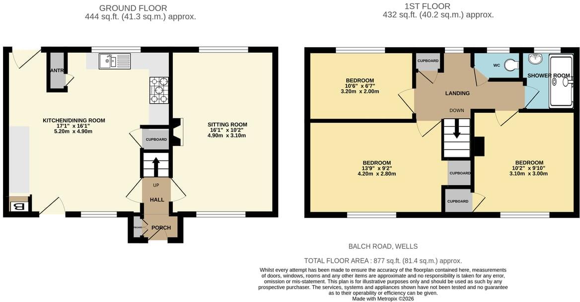 Balch Road, Wells, BA5 floorplan