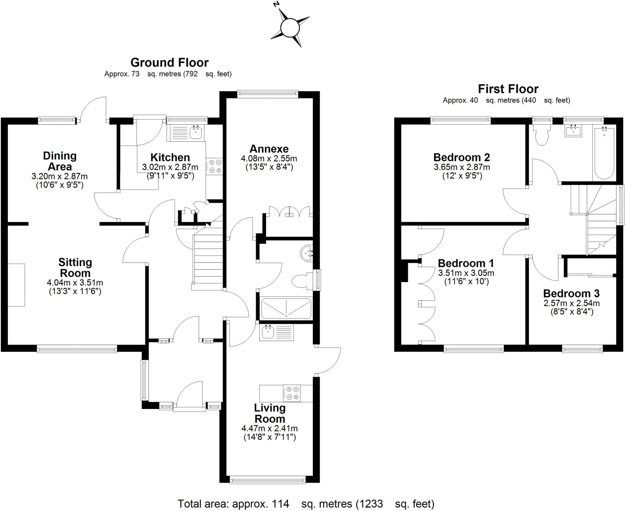 1, Fulton Crescent, Bishop's Stortford, Hertfordshire, CM23 floorplan