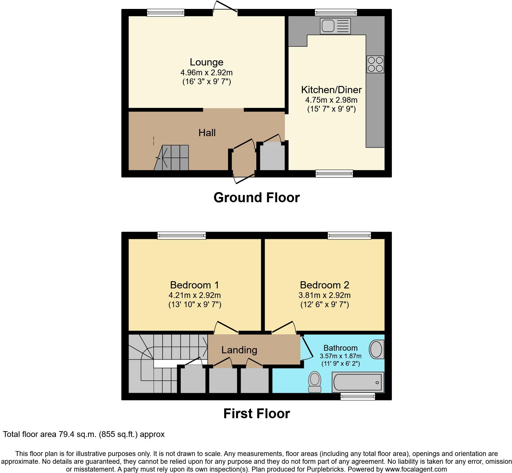 Erwood Road, London, SE7 floorplan