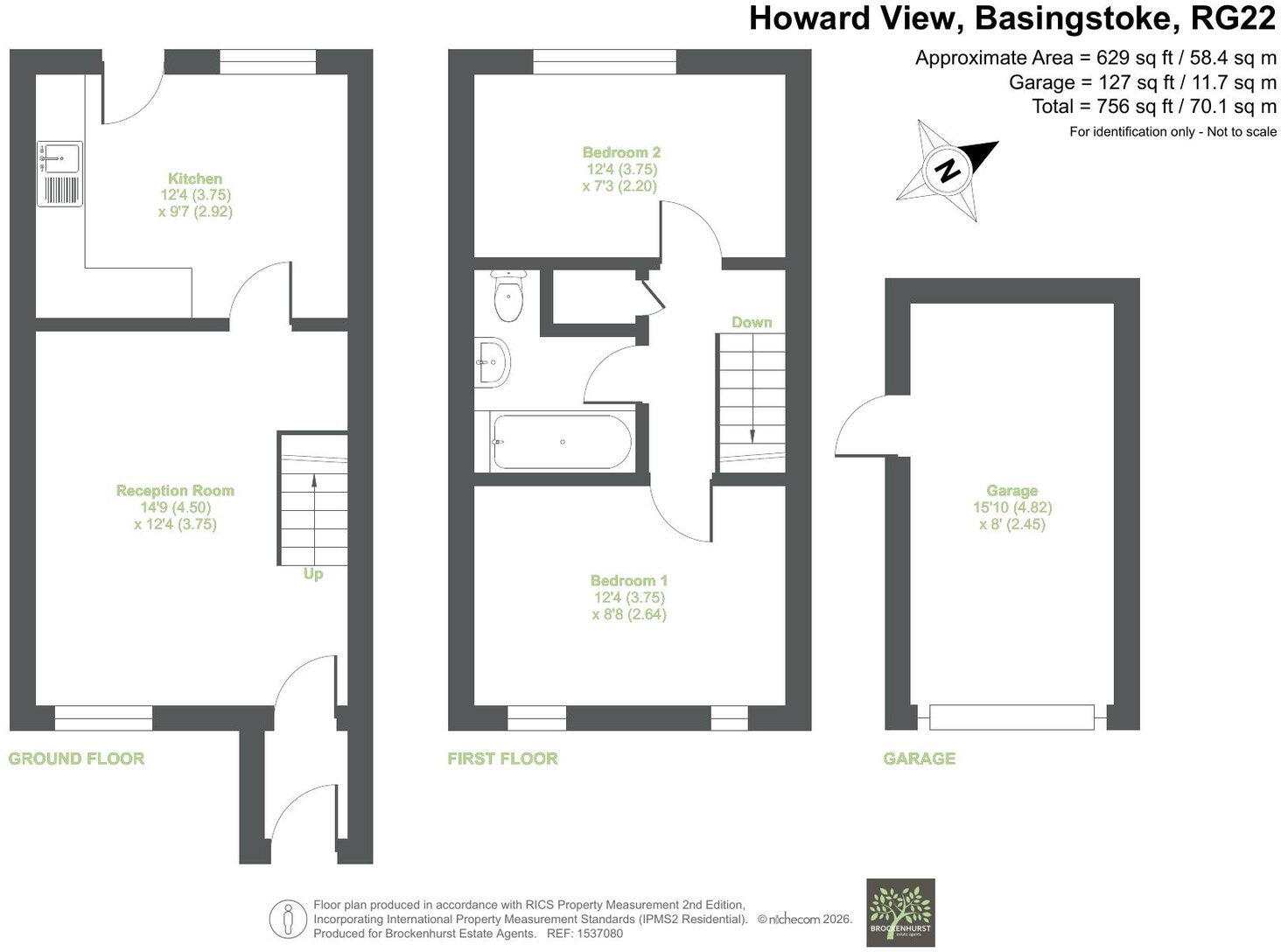 Howard  View, Basingstoke RG22 6LF floorplan