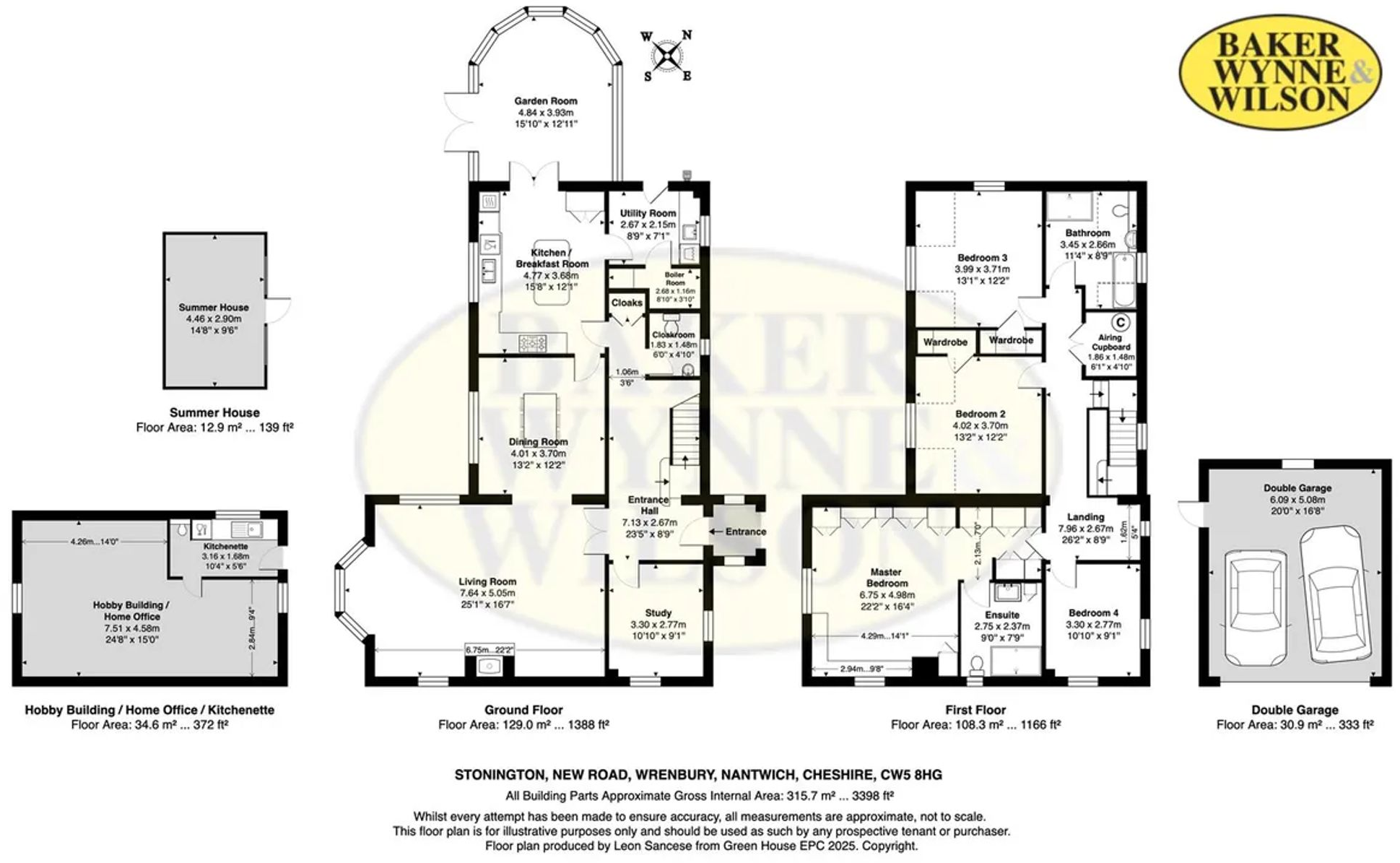 Stonington, New Road, Wrenbury, CW5 floorplan