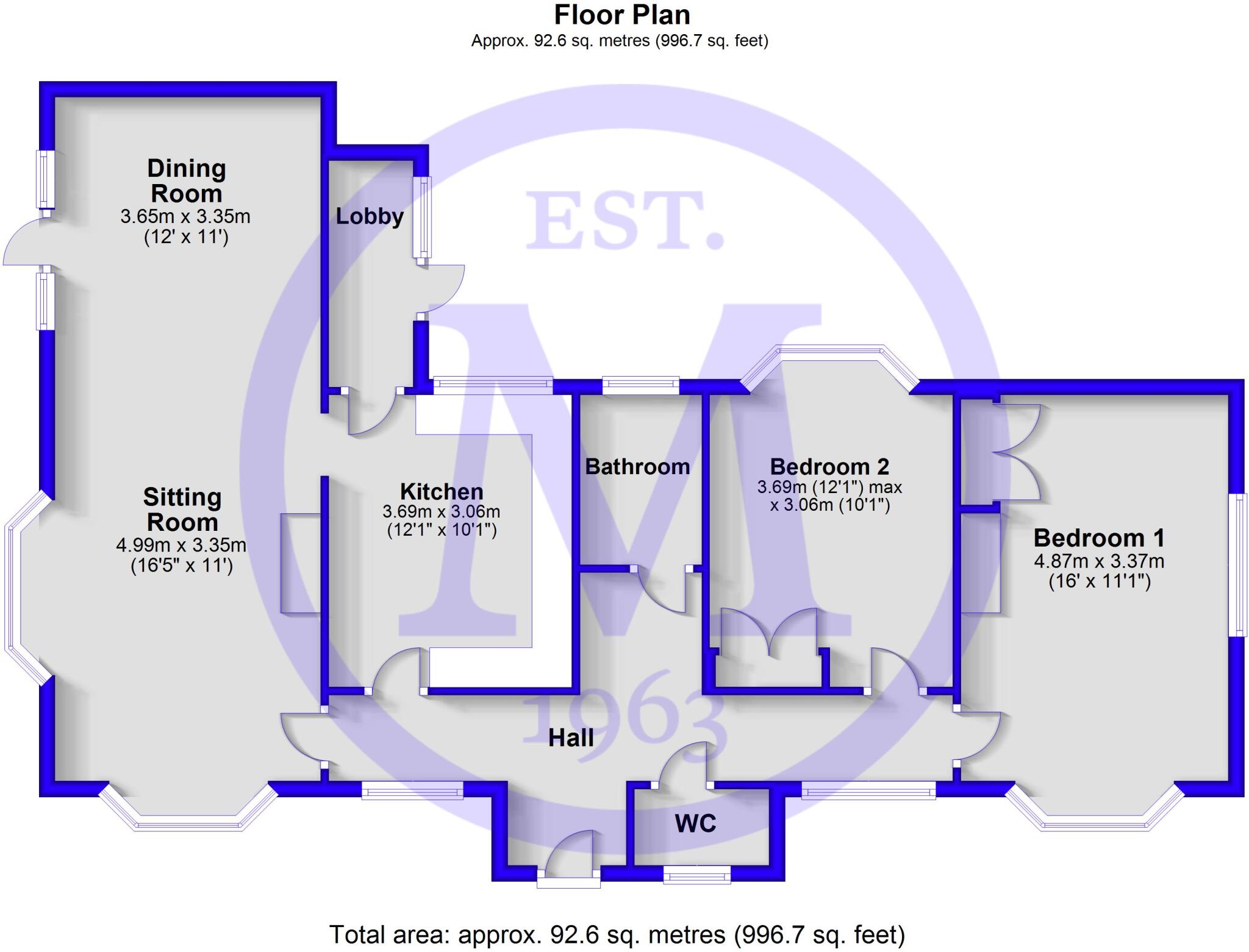 Sunnyfield Road, Barton on Sea, New Milton, Hampshire, BH25 floorplan
