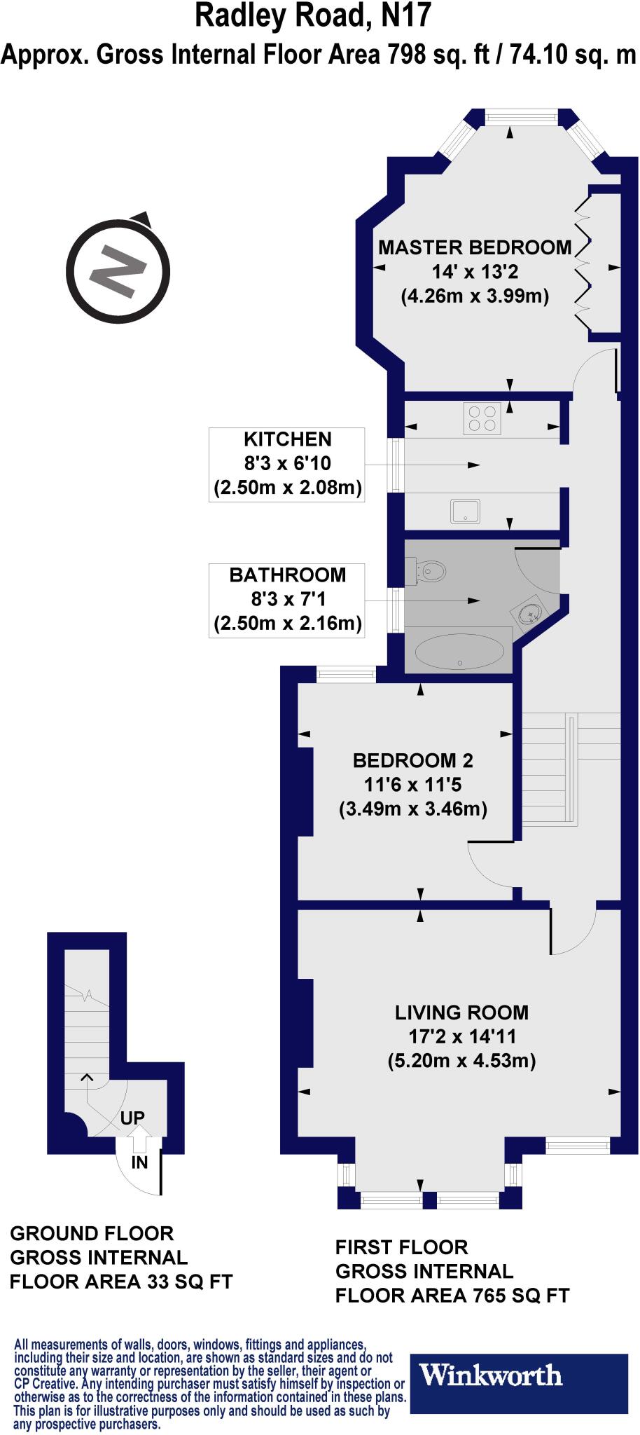 Radley Road, London, N17 floorplan