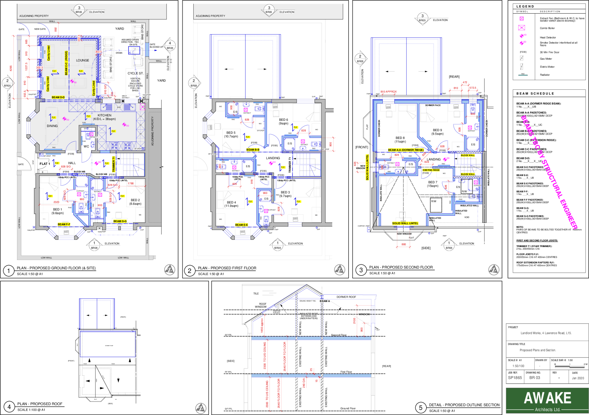 4A Lawrence Road, L15  floorplan