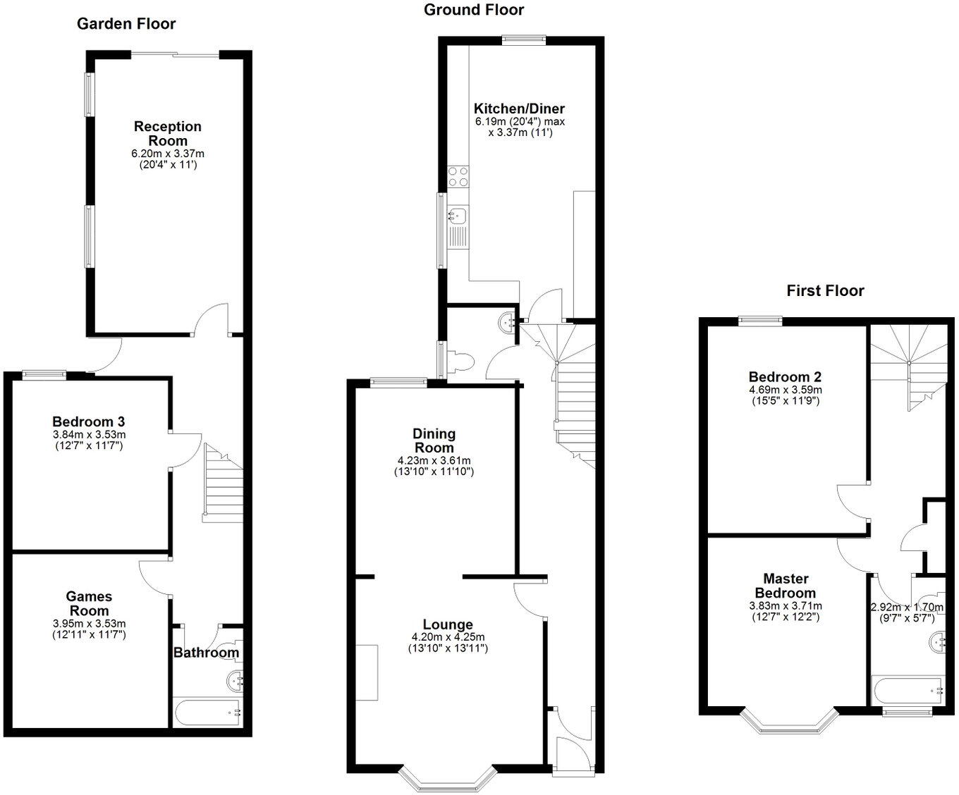 Gifford Terrace Road, Plymouth, PL3 4JE floorplan