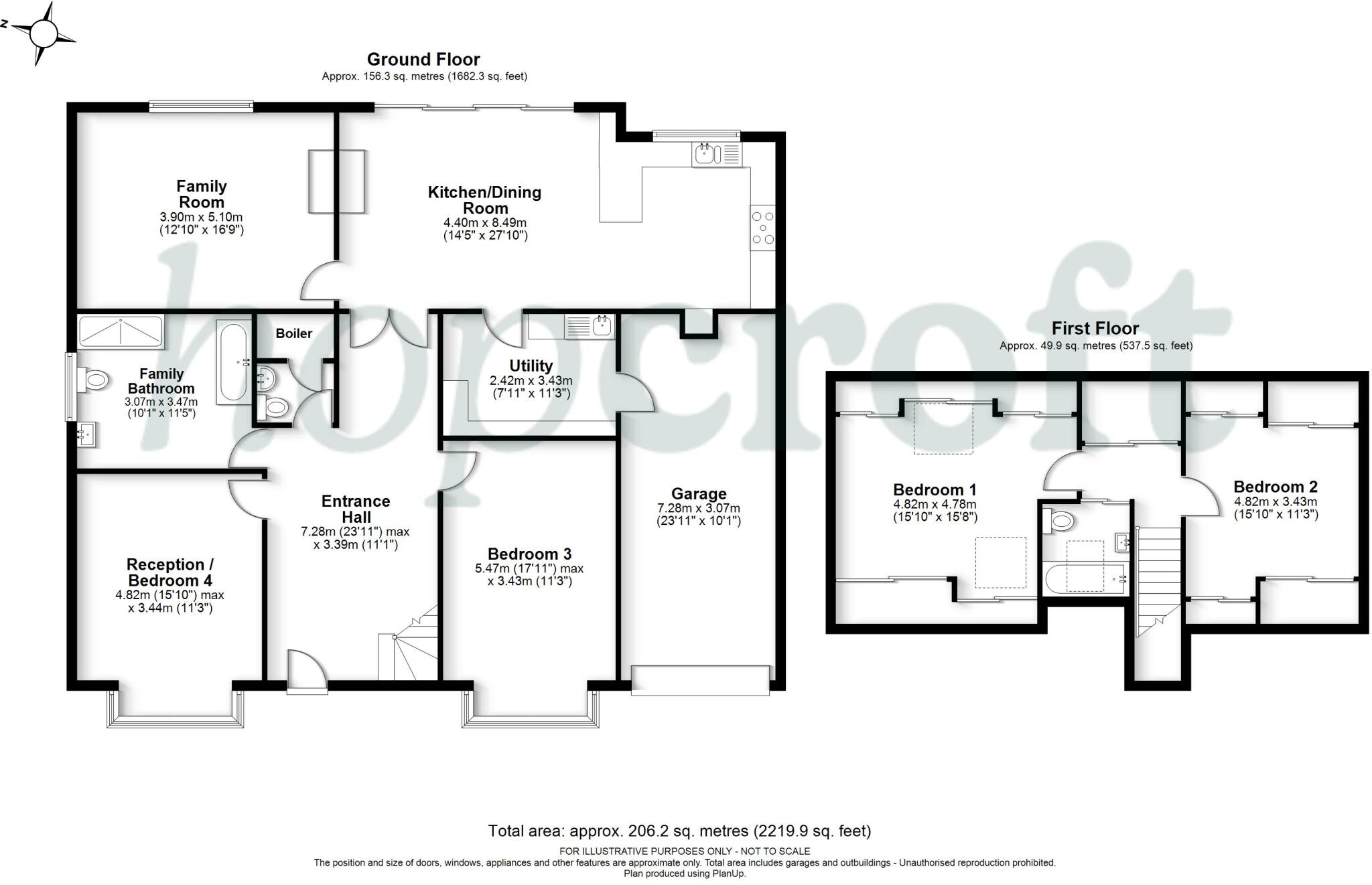 Hilltop Road, Kings Langley, WD4 floorplan