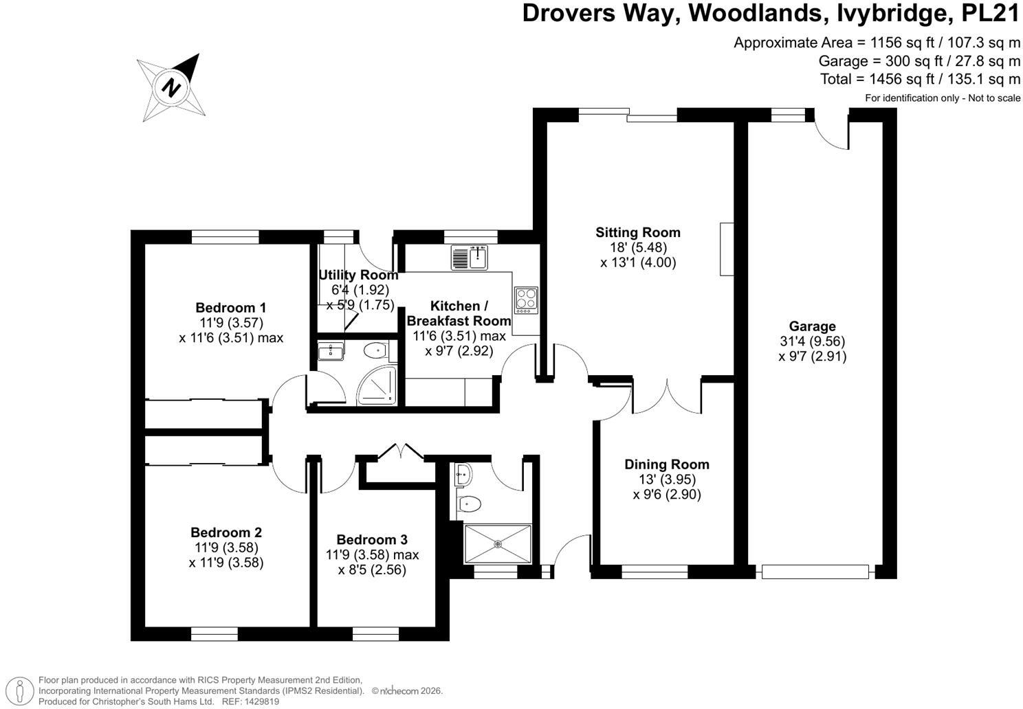 Drovers Way, Woodlands, Ivybridge floorplan