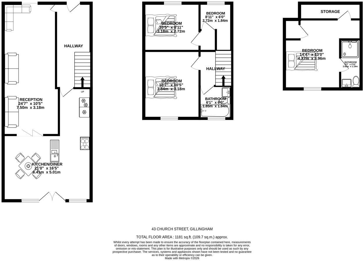 Church Street, Gillingham floorplan