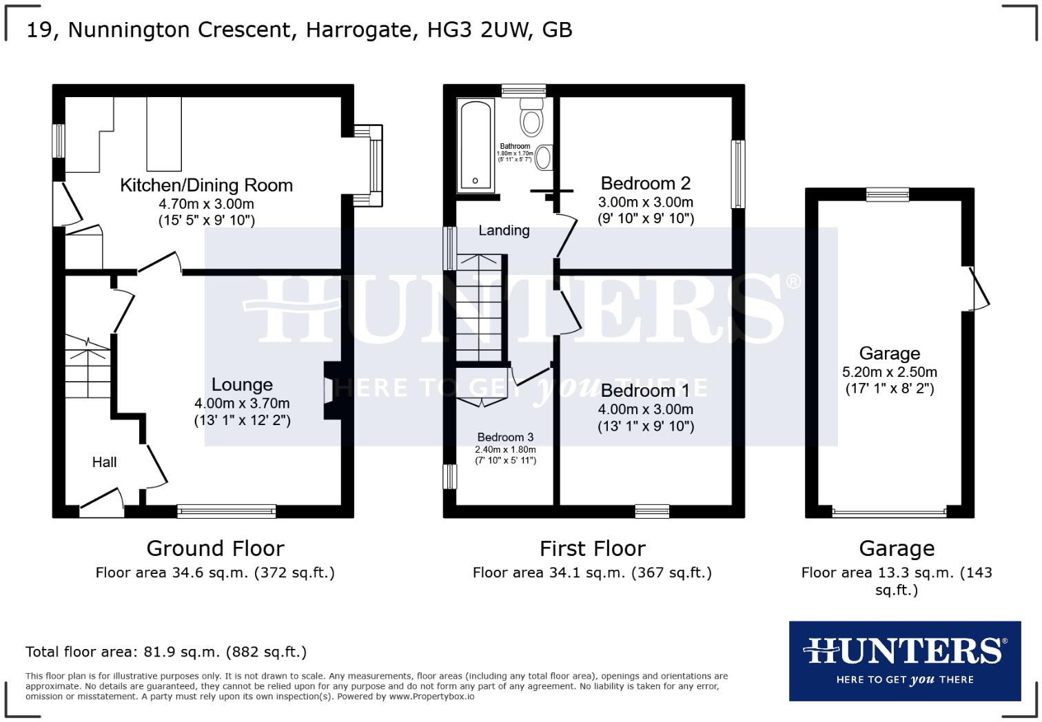 Nunnington Crescent, Harrogate floorplan