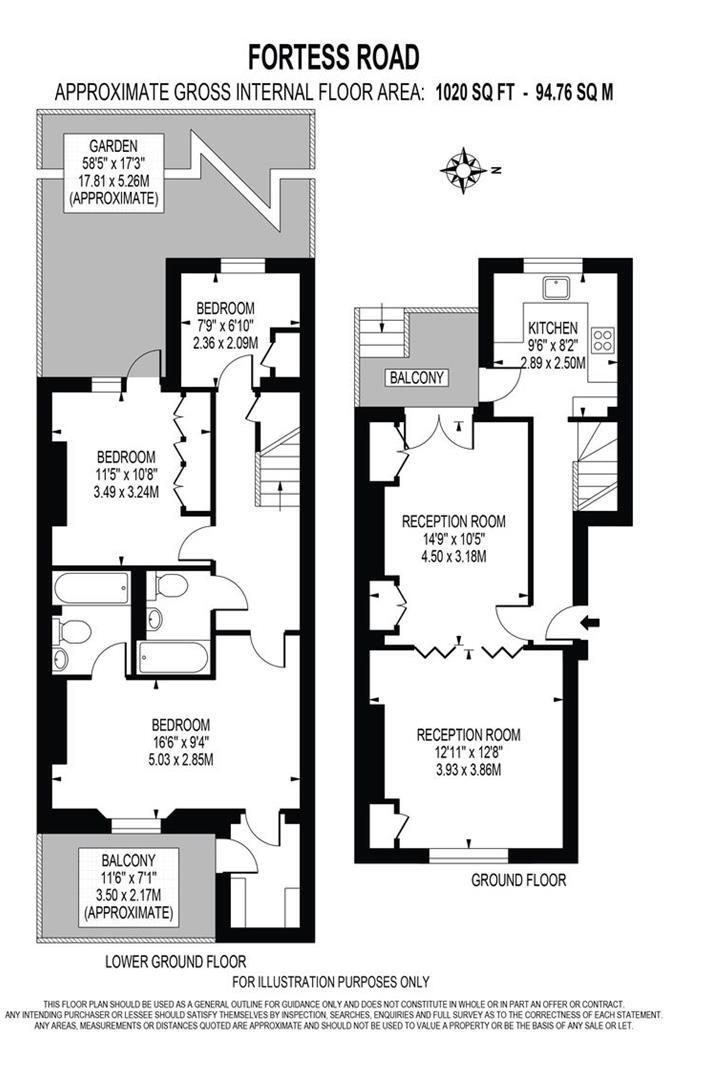 Fortess Road, Kentish Town floorplan