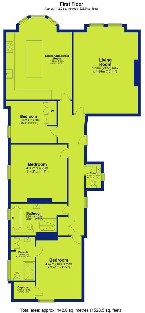 Cavendish Road East, The Park, NG7 floorplan
