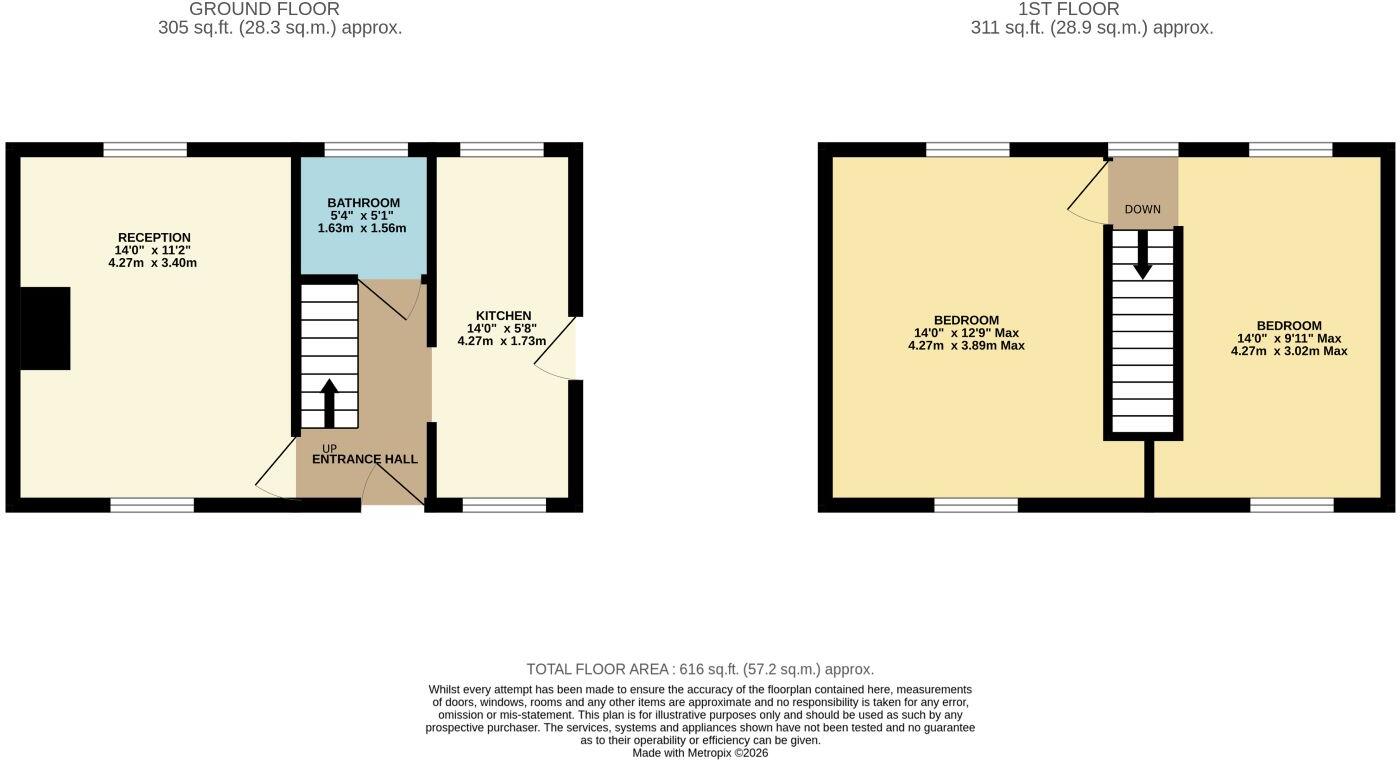 33 Morris Road, North Walsham, Norfolk, NR28 0EJ floorplan