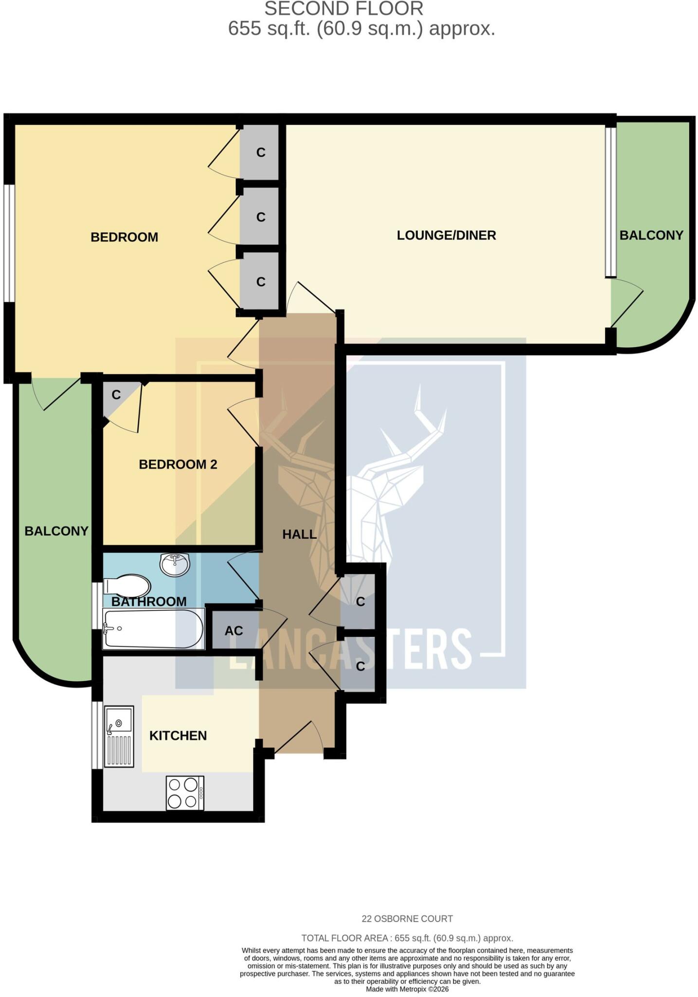 The Parade, Osborne Court The Parade, PO31 floorplan