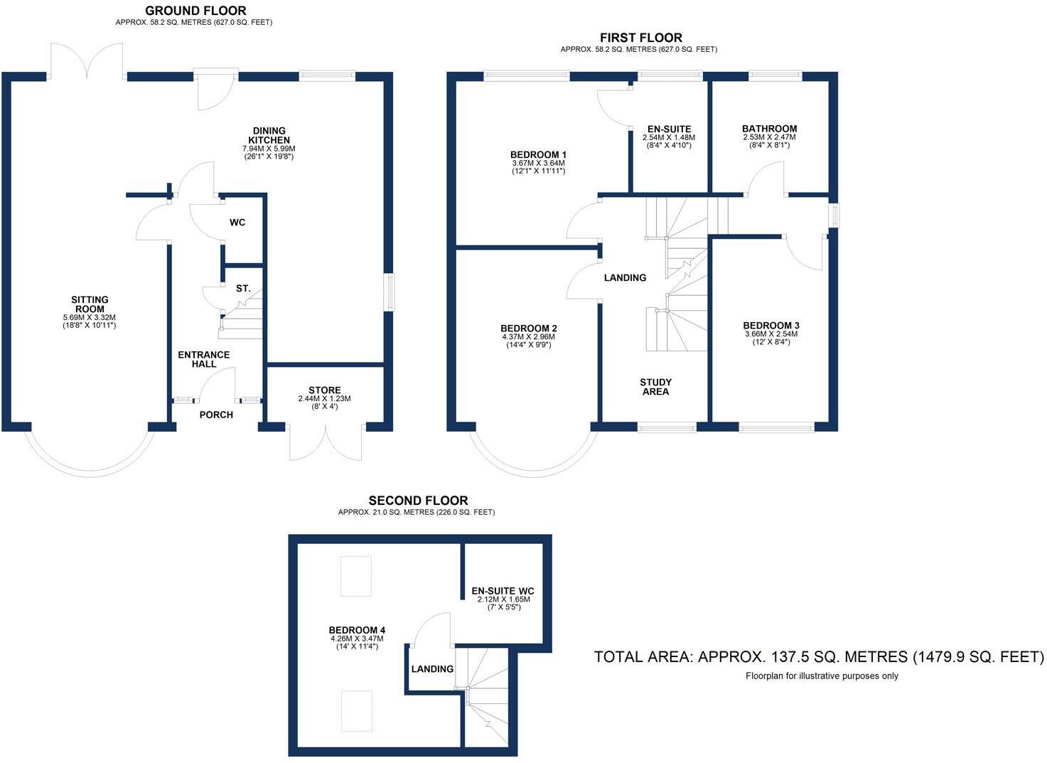 Canterbury Road, Hale floorplan