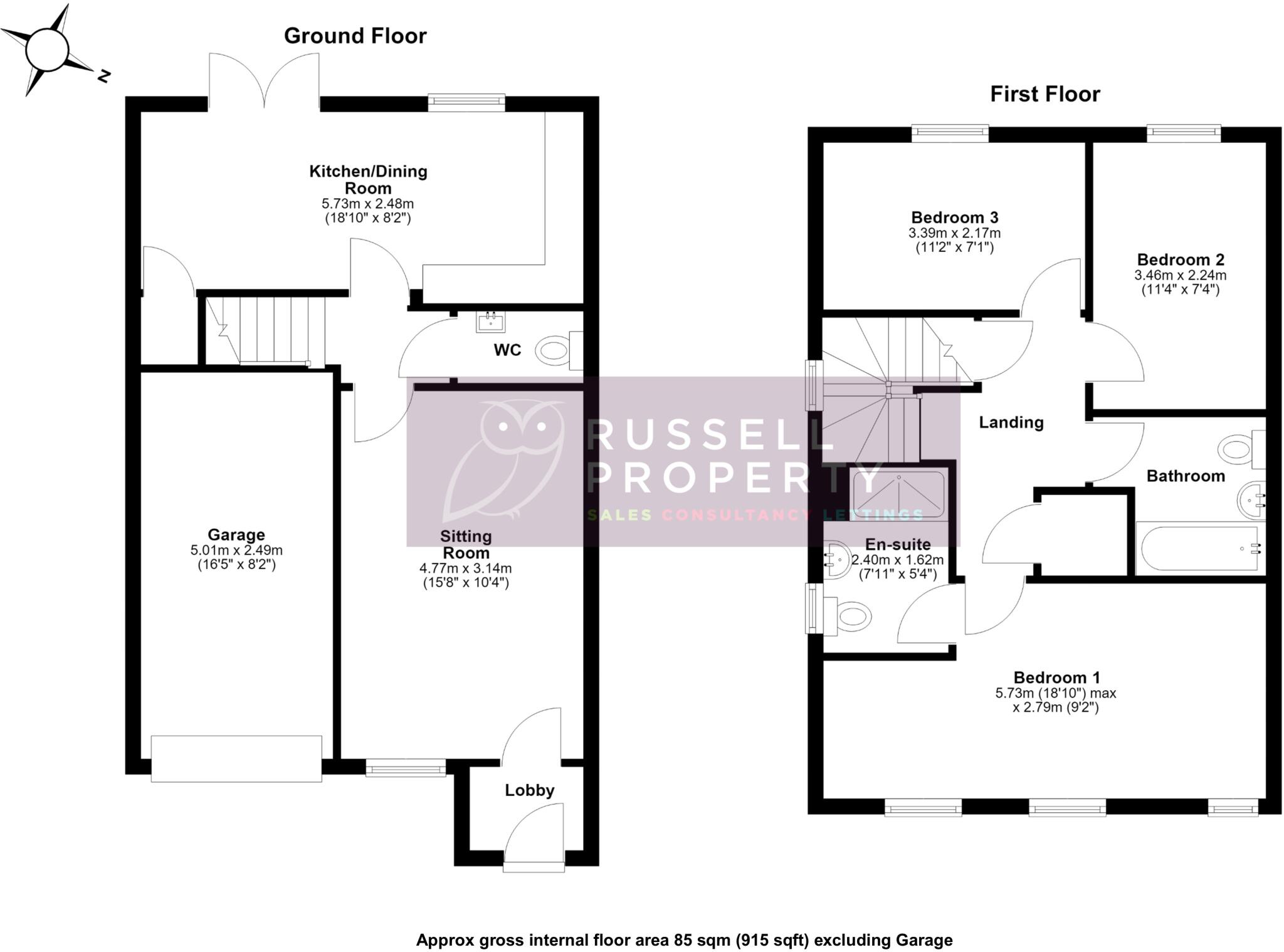 Killick Crescent, Bishop's Stortford, Hertfordshire, CM23 floorplan