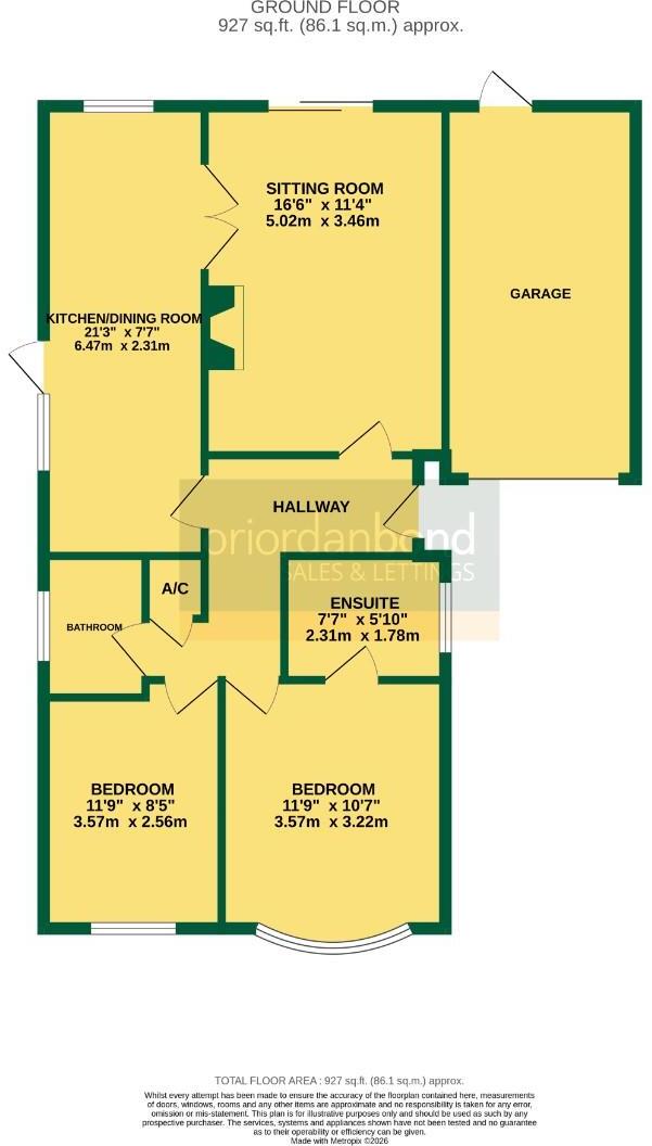 Crabb Tree Drive, Off Billing Lane, Northampton NN3 floorplan