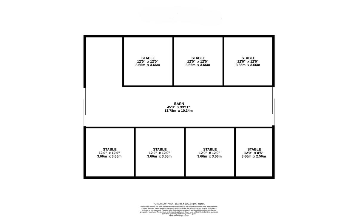 101 Croft Road, Upwell, PE14 9 floorplan