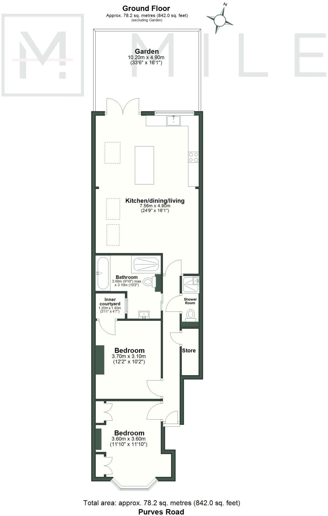 Purves Road, London NW10 floorplan