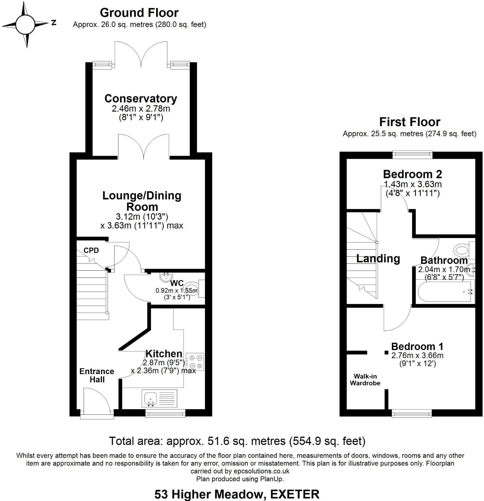Higher Meadow, Cranbrook EX5 7AY floorplan