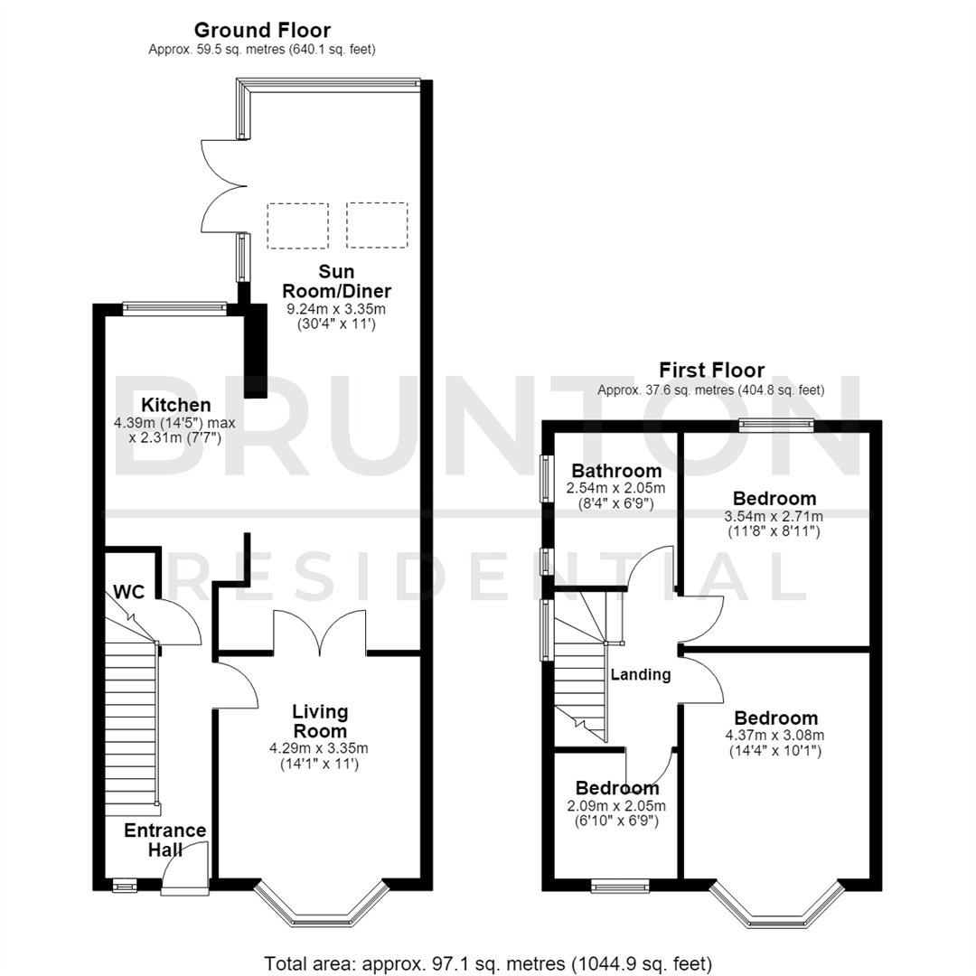 Elmfield Grove, Gosforth, NE3 floorplan