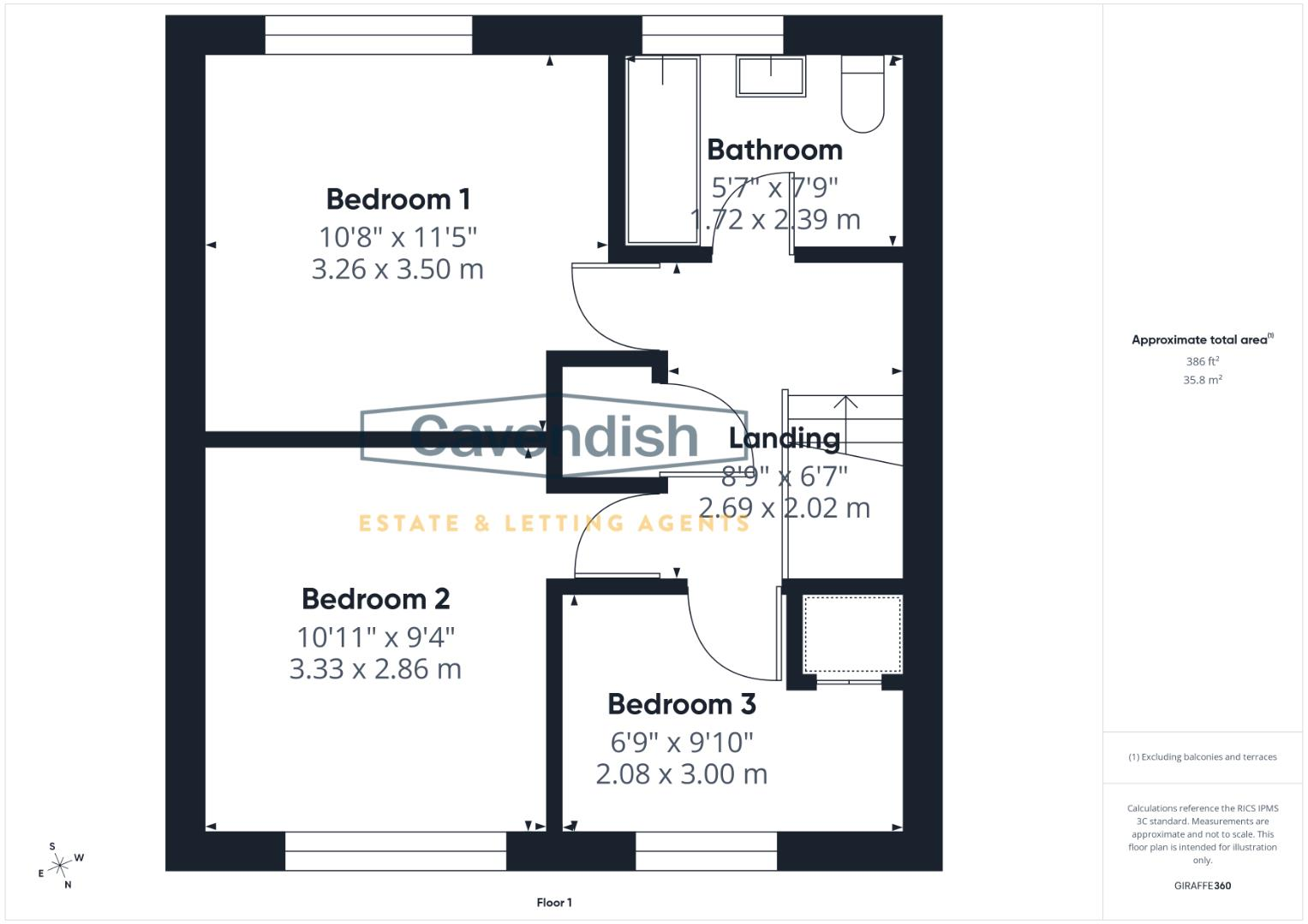 Tennyson Walk, Blacon, Chester floorplan
