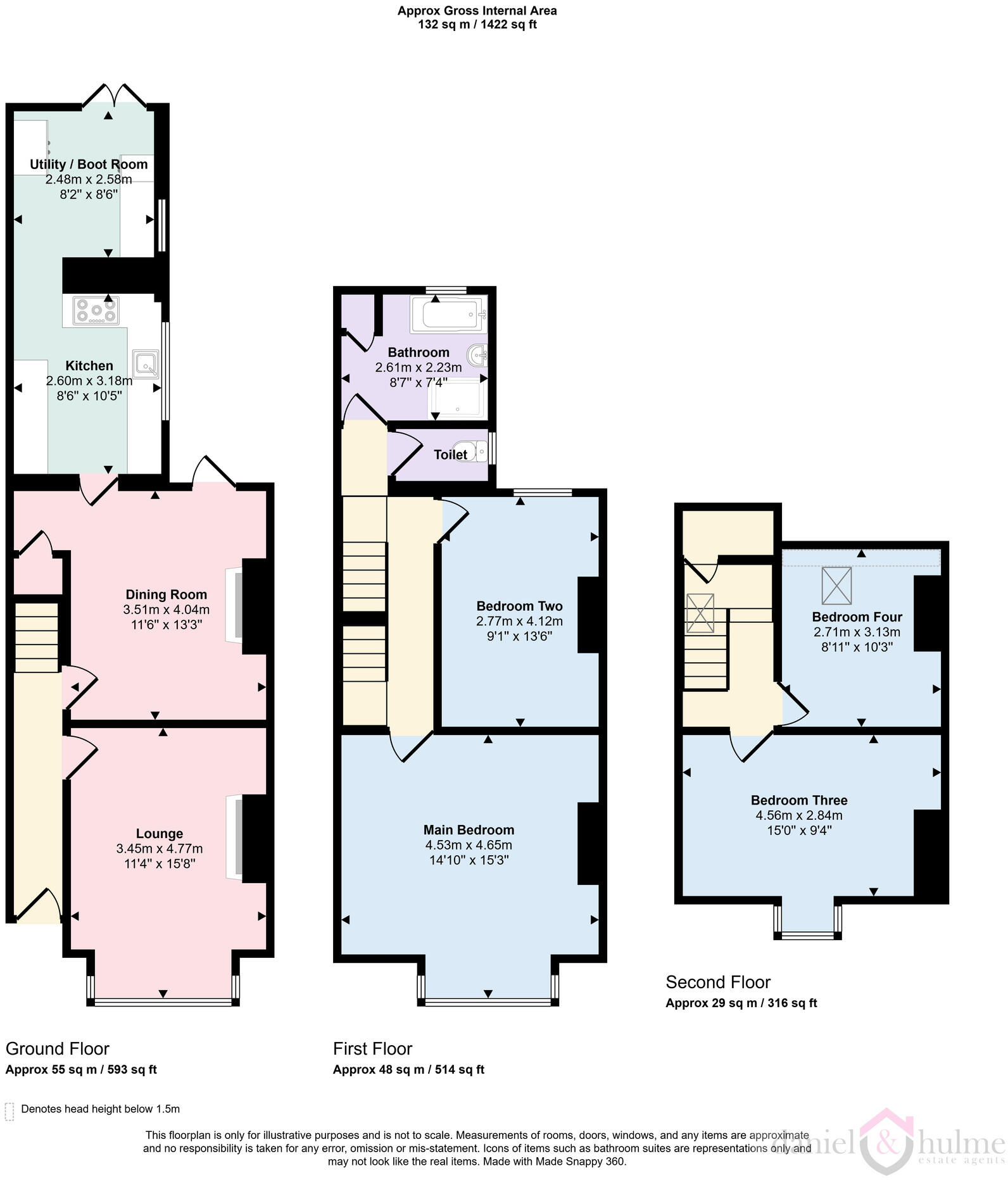 Osborne street, leek, staffs, ST13 6LJ floorplan