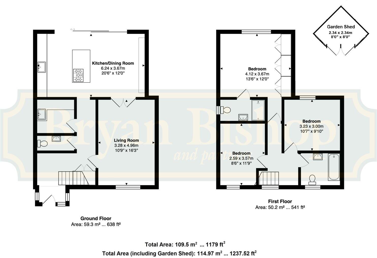 Saxon Road, Welwyn floorplan