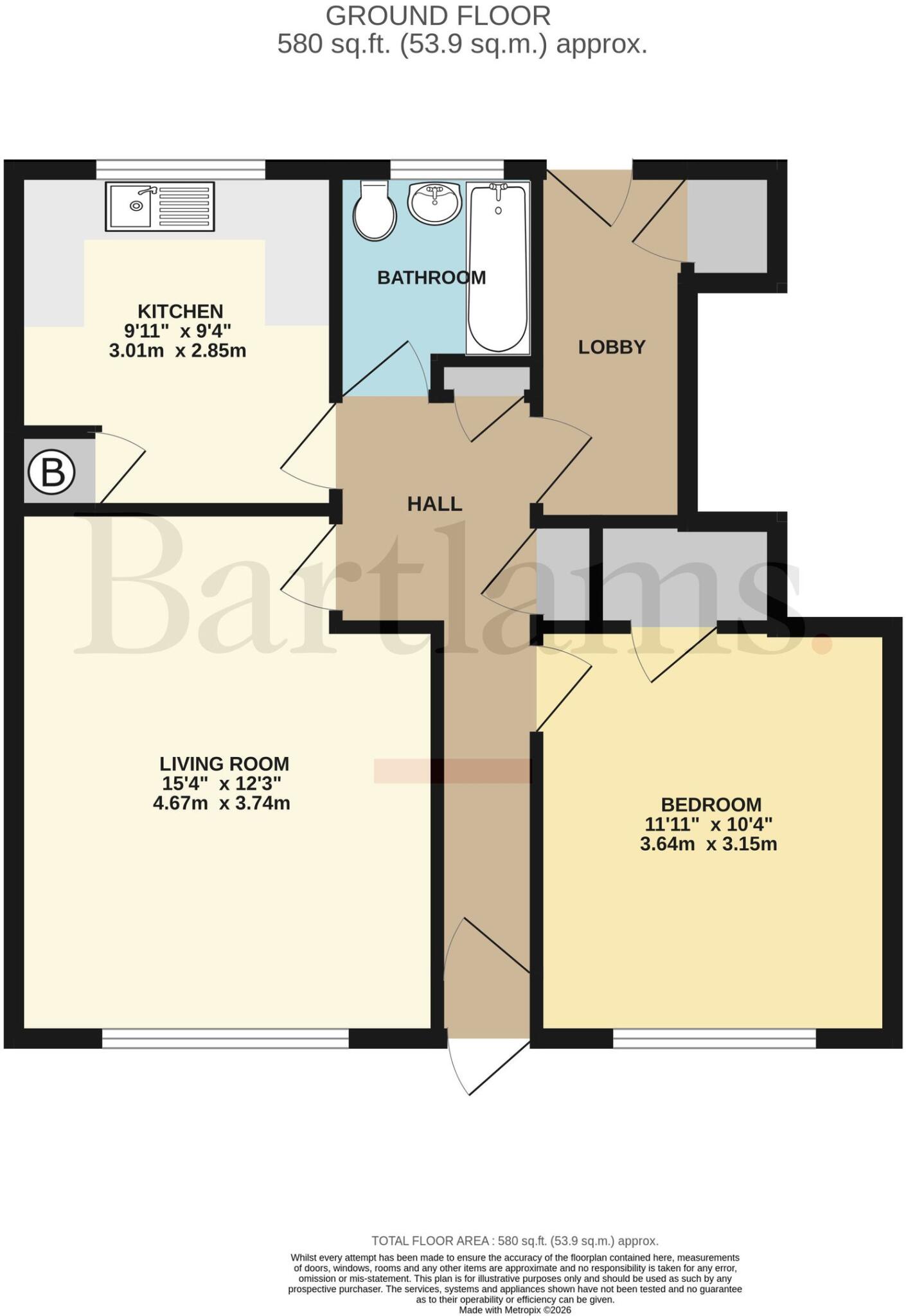 Wood Road, Wombourne, WV5 floorplan