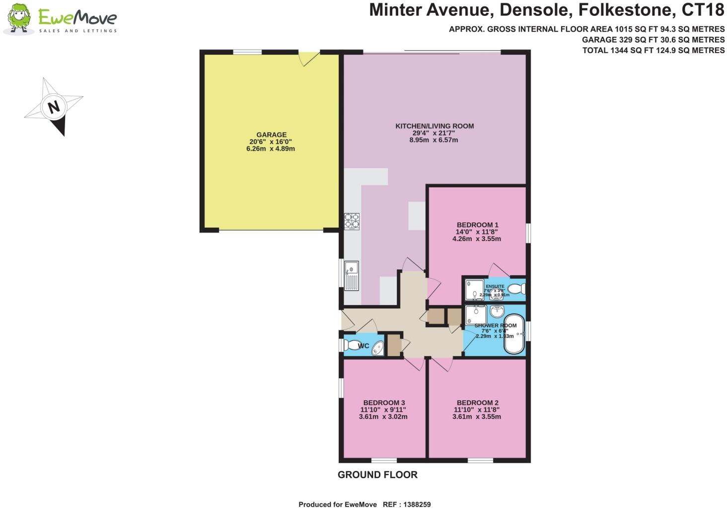 Minter Avenue, Densole, CT18 floorplan