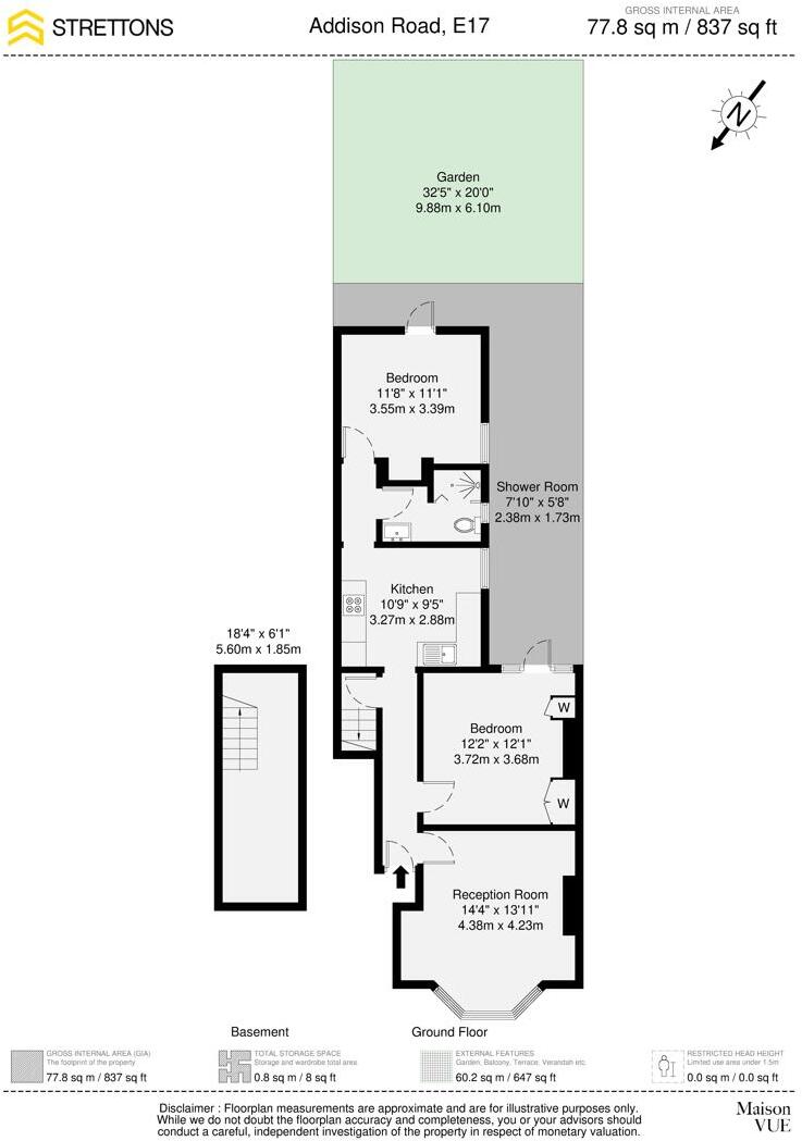 Addison Road, London floorplan