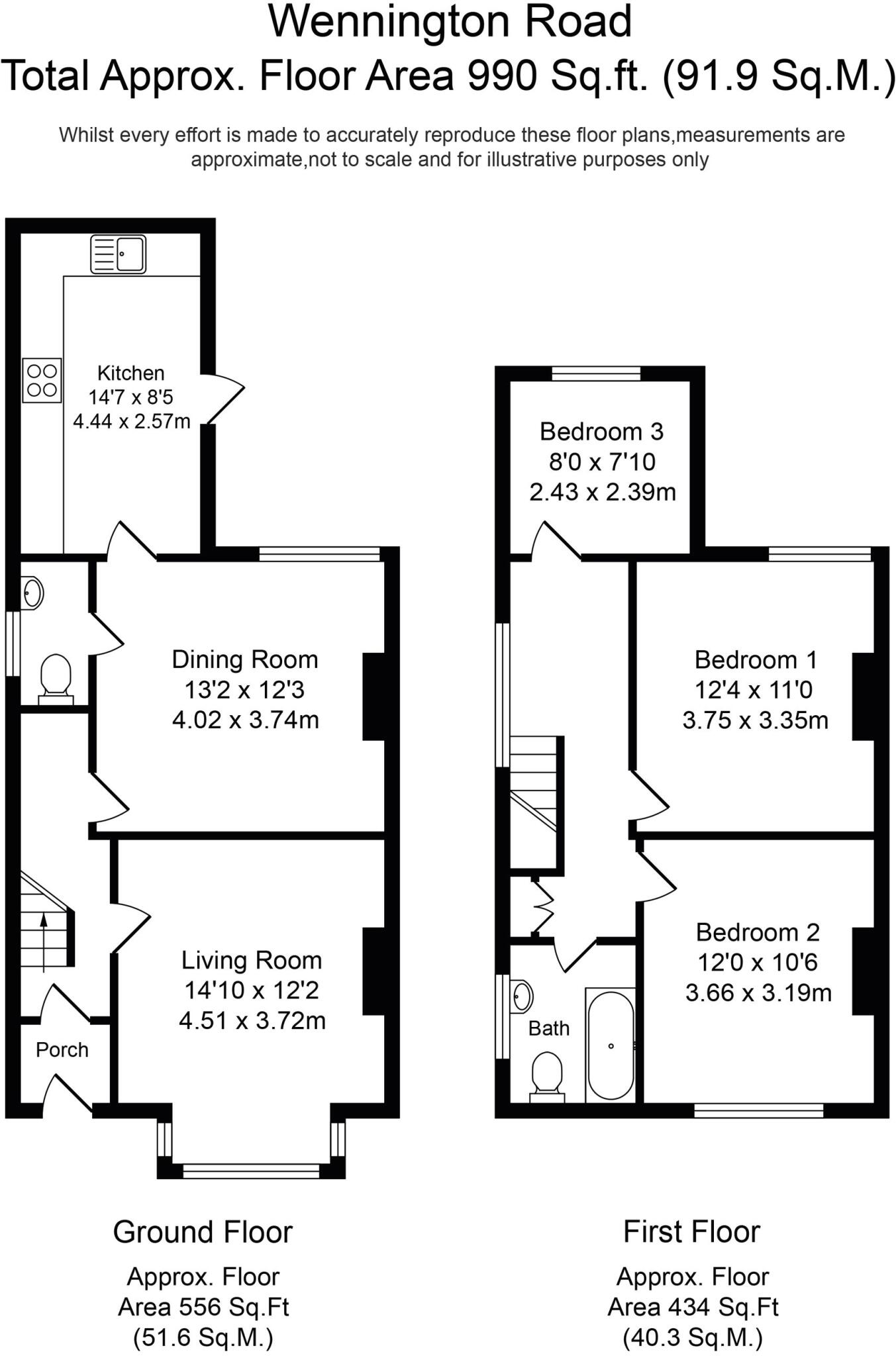 Wennington Road, Southport, PR9 floorplan
