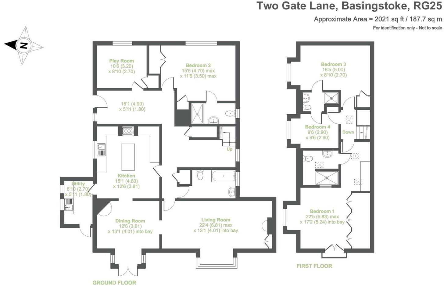 Hollytrees, Two Gate Lane, Overton, Hampshire floorplan