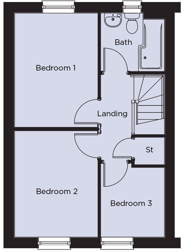 Brookfields, Lydney floorplan