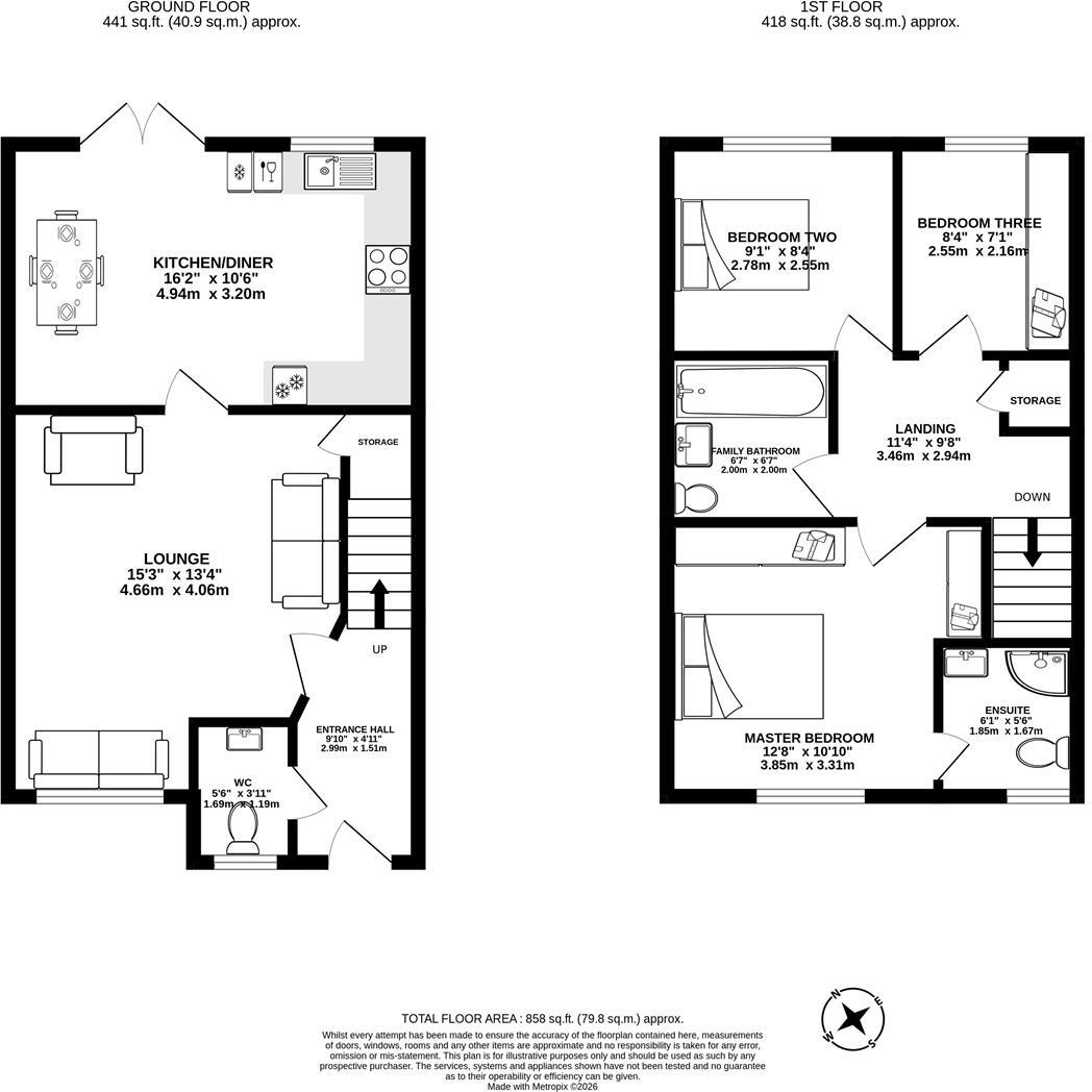 Withy Gardens, Bamber Bridge, Preston floorplan
