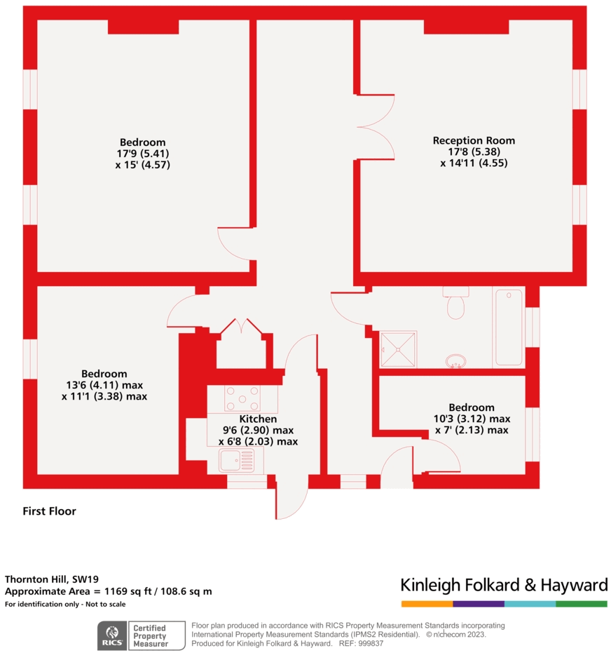 Thornton Hill, Wimbledon, London, SW19 floorplan