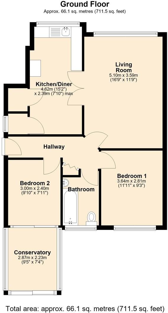 Cutthorpe Road, Chesterfield, Derbyshire, S42 floorplan