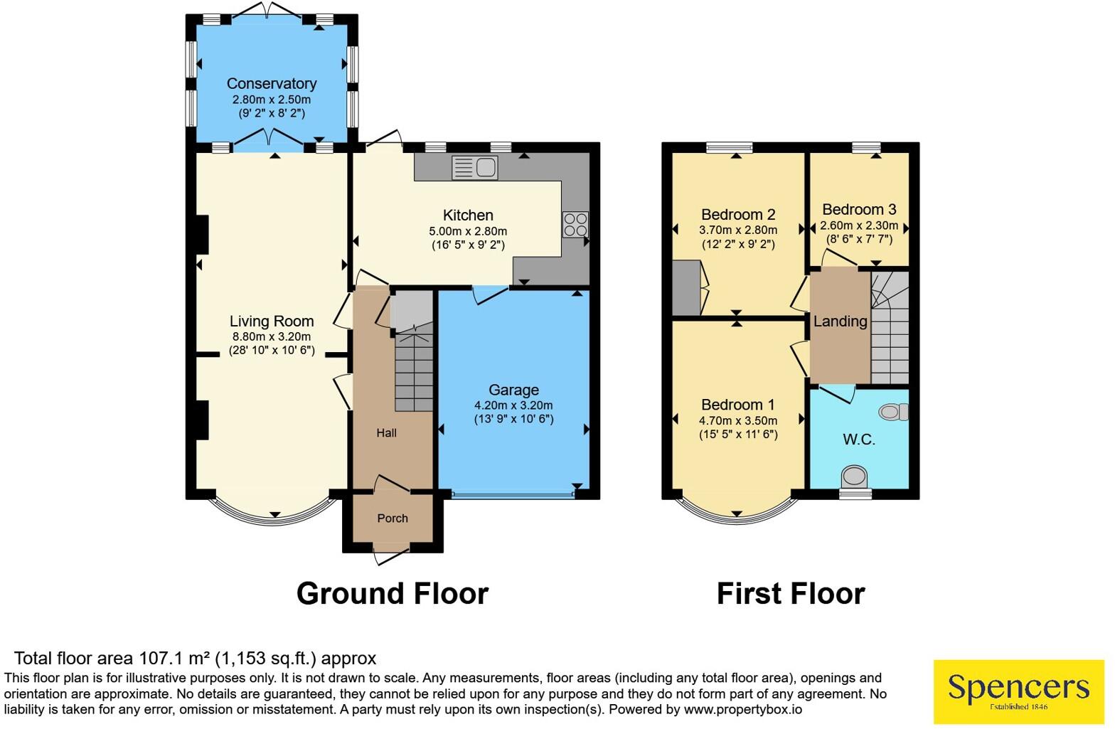 St. Pauls Drive, Syston, Leicester, Leicestershire, LE7 floorplan