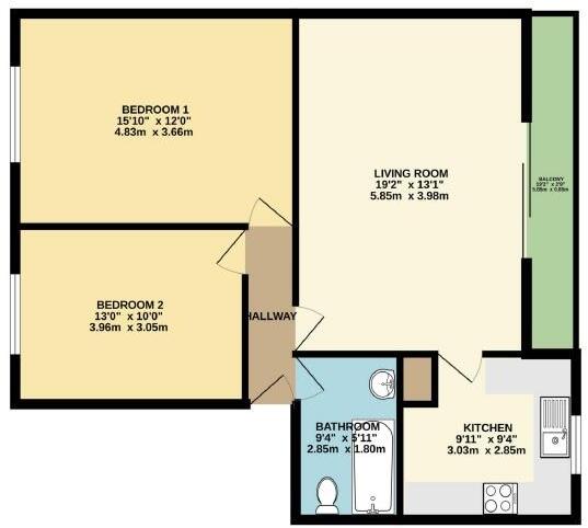 Alfred Road, Birchington floorplan