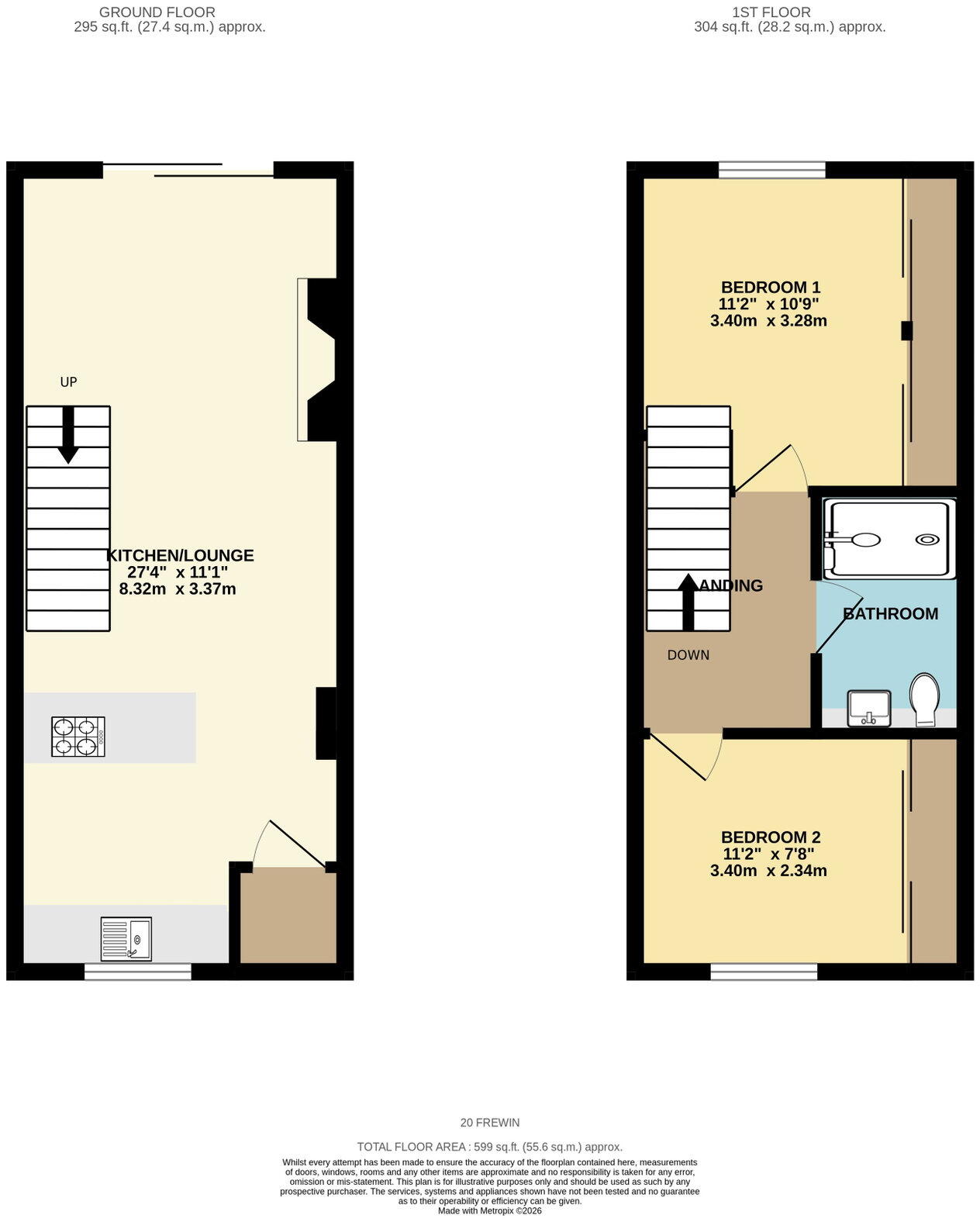 Frewin Gardens, Southway, Plymouth, PL6 6PN floorplan